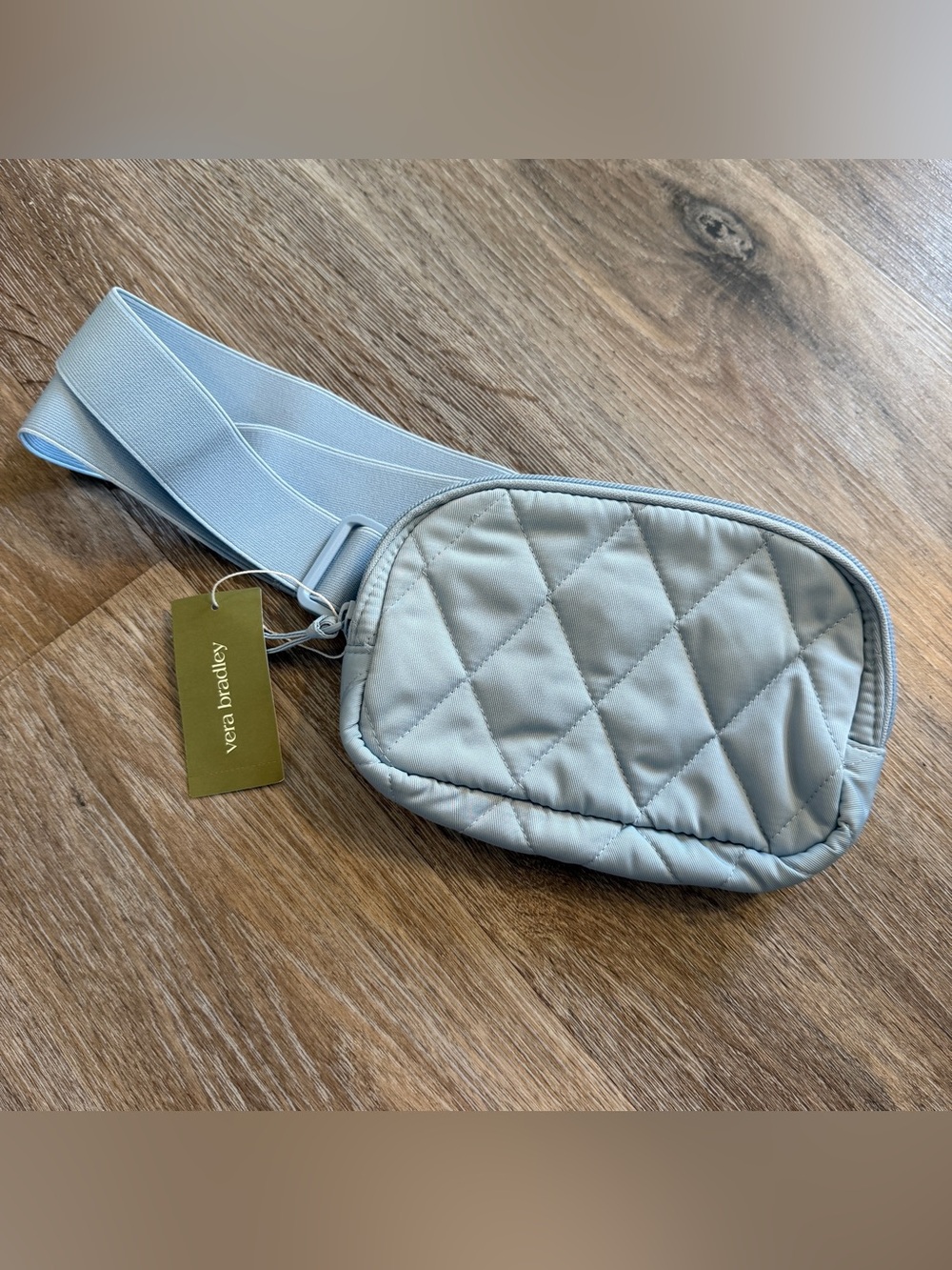 Vera Bradley Light Blue Quilted Crossbody Belt Bag